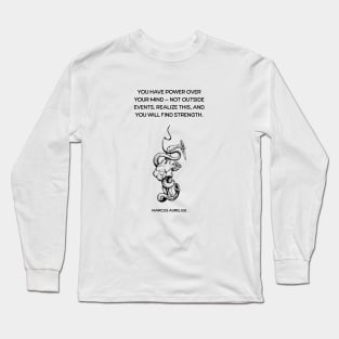 Marcus Aurelius Stoicism Quote Long Sleeve T-Shirt